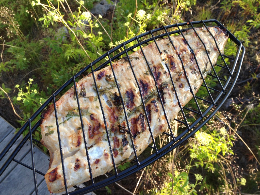 First supper -- Georgian Bay White Fish from B.K. LePage in Nobel -- it's a tradition.