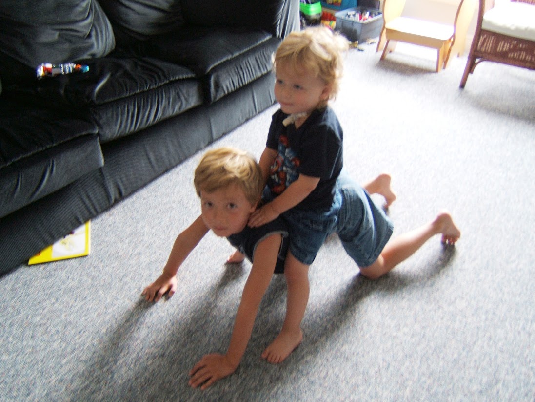 Payton and Kyle, summer 2005